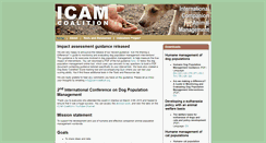 Desktop Screenshot of icam-coalition.org